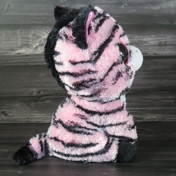 TY Beanie Boos Zoey the Zebra 6" Plush Glam Pink Black Striped Stuffed Animal - Picture 6 of 16